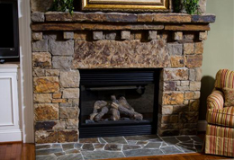 Interior Stone Fireplace Profiles